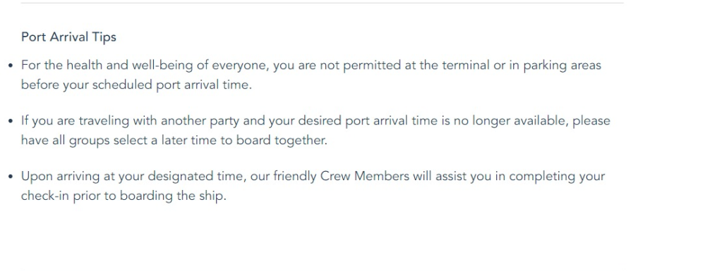 Check-in online de un crucero Disney paso a paso 23
