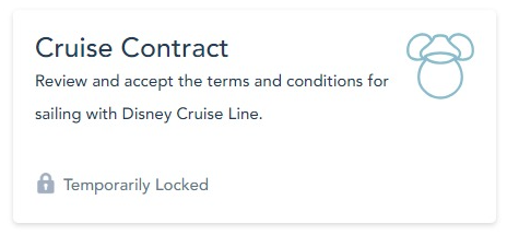 Check-in online de un crucero Disney paso a paso Cruise-contract