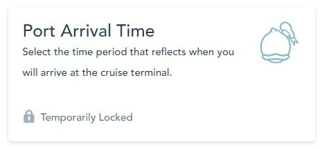 Check-in online de un crucero Disney paso a paso Port-arrival-time